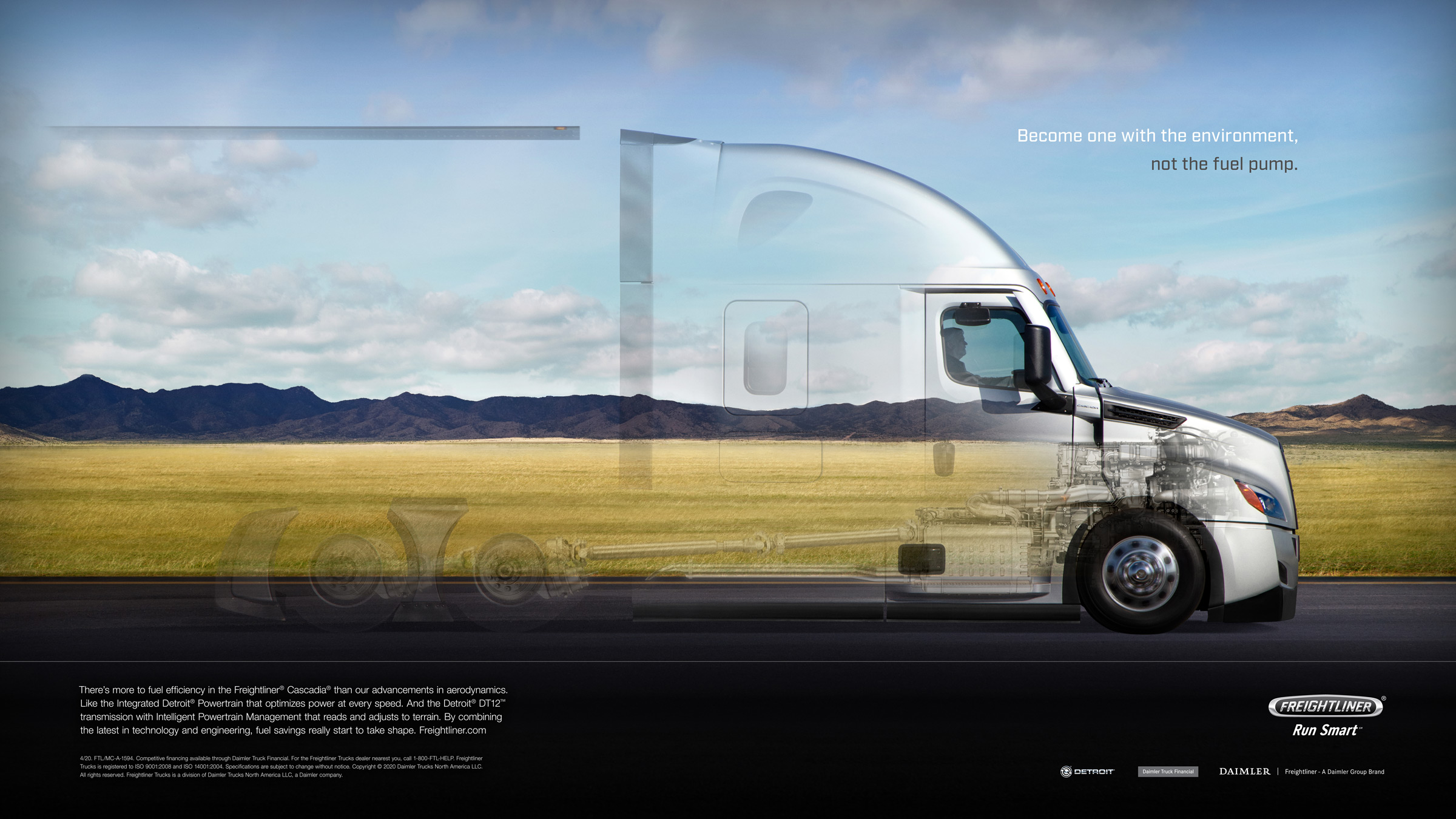 Freightliner fuel efficiency ad