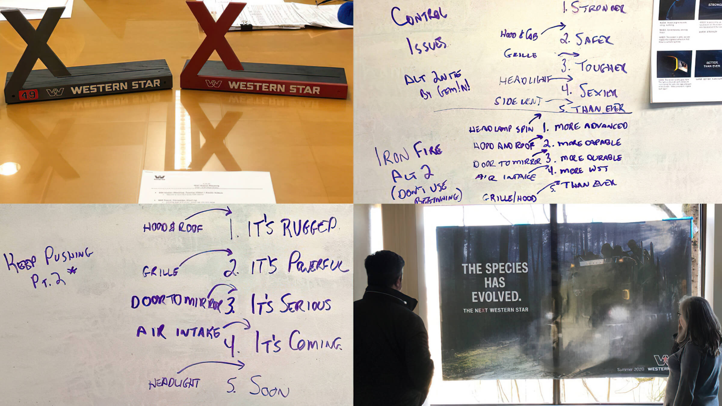 Western Star Trucks 49x launch behind-the-scenes whiteboard concepting
