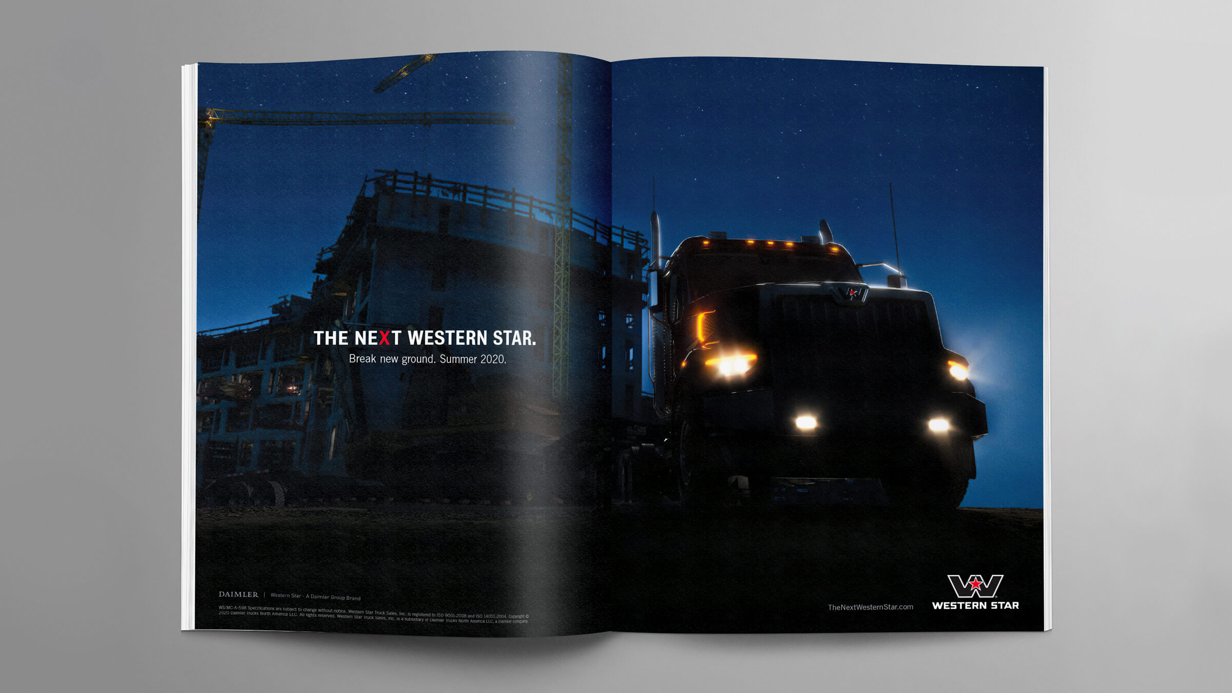 Western Star Trucks 49x launch magazine spread
