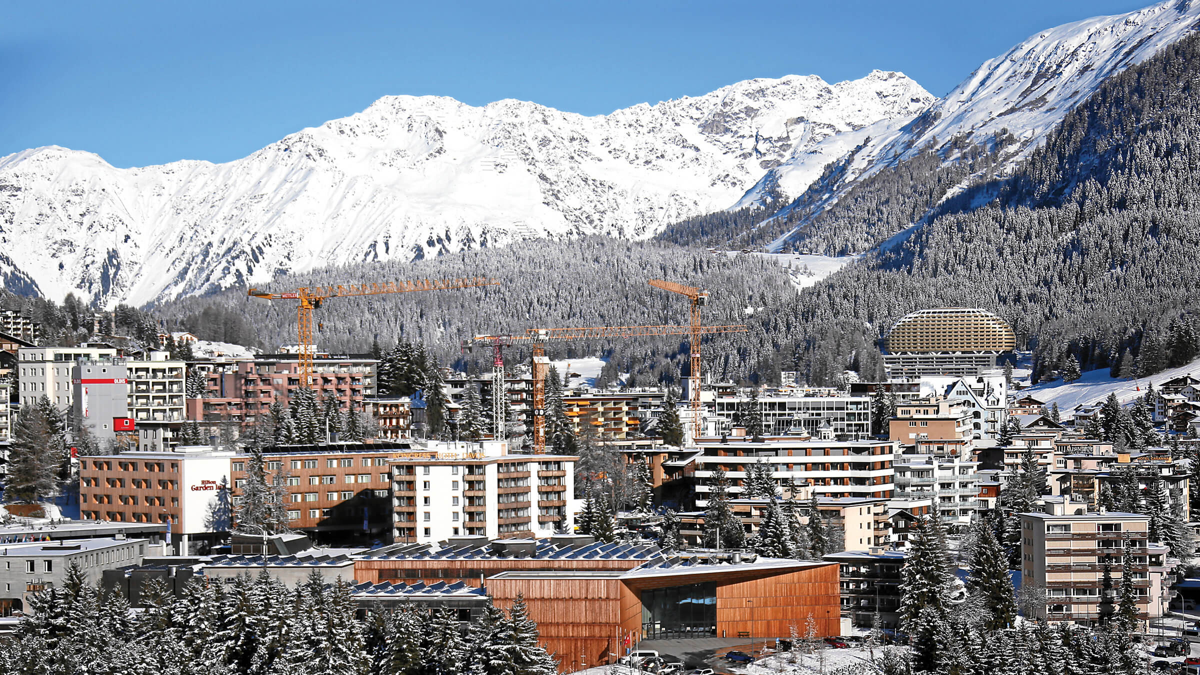 Davos, Switzerland in daytime