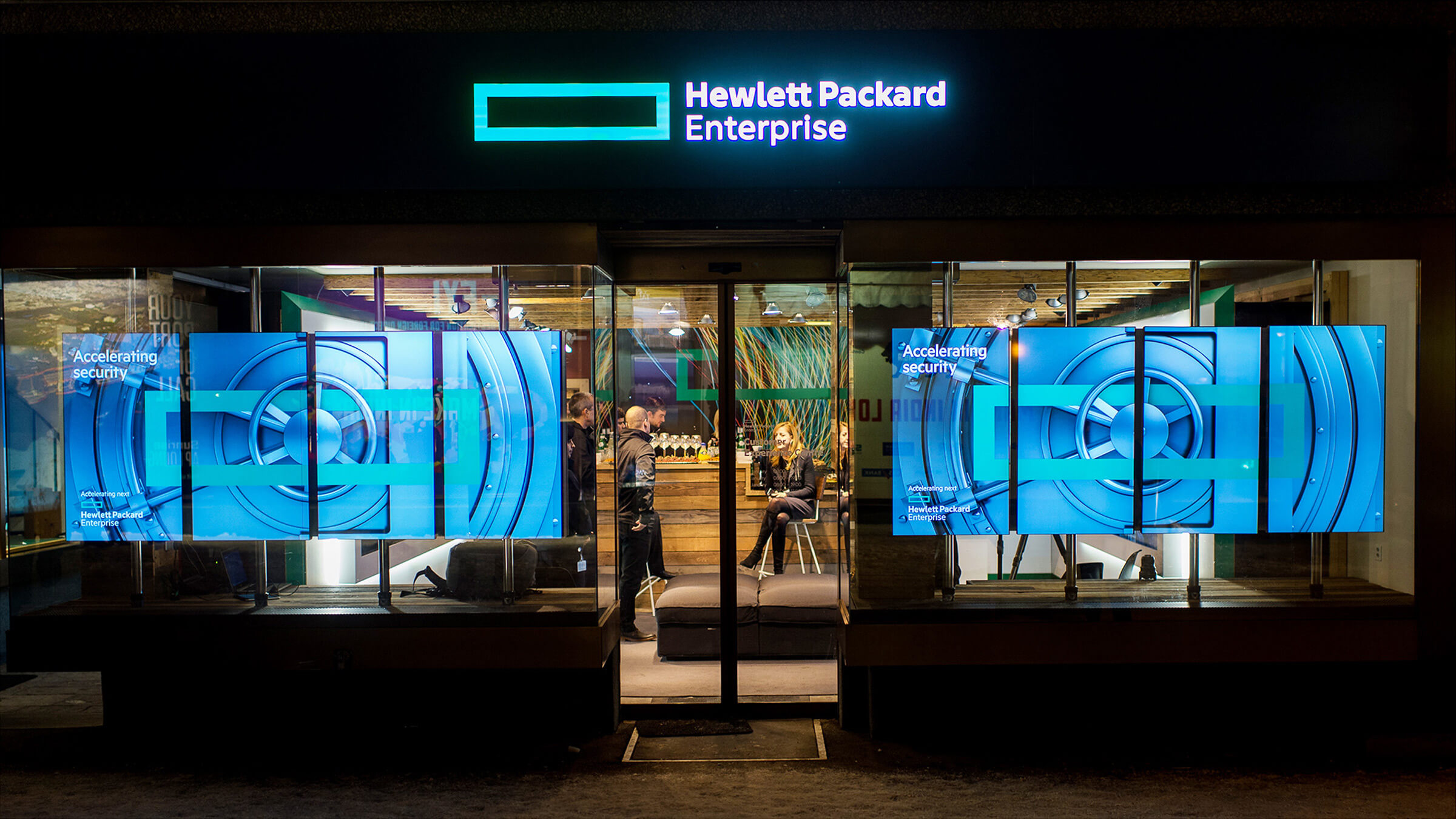 Hewlett Packard Enterprise launch experience storefront