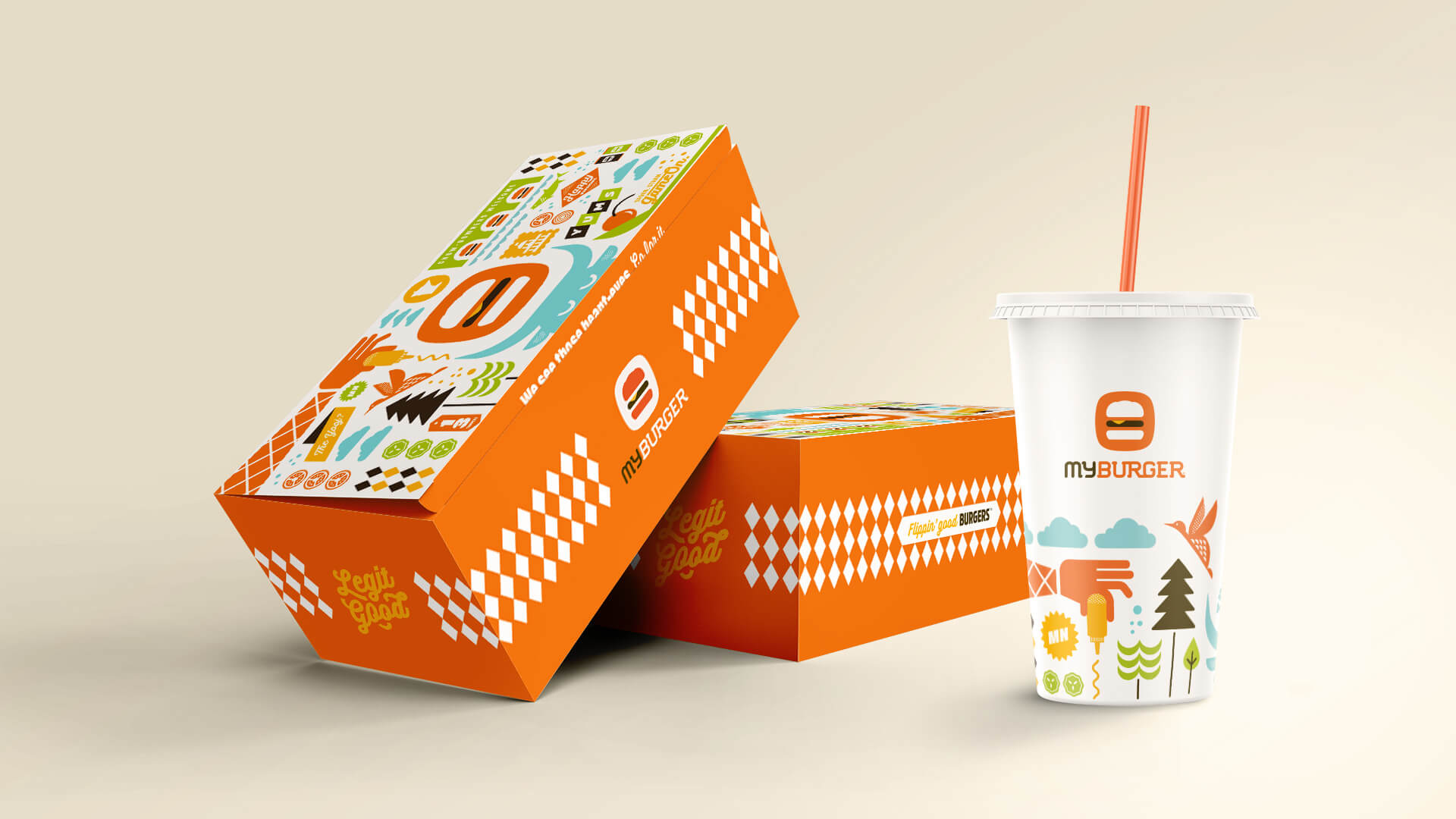 My Burger Packaging Graphics